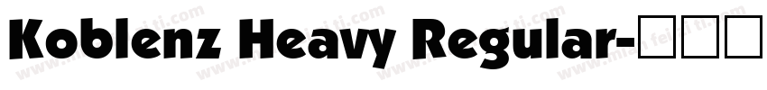 Koblenz Heavy Regular字体转换